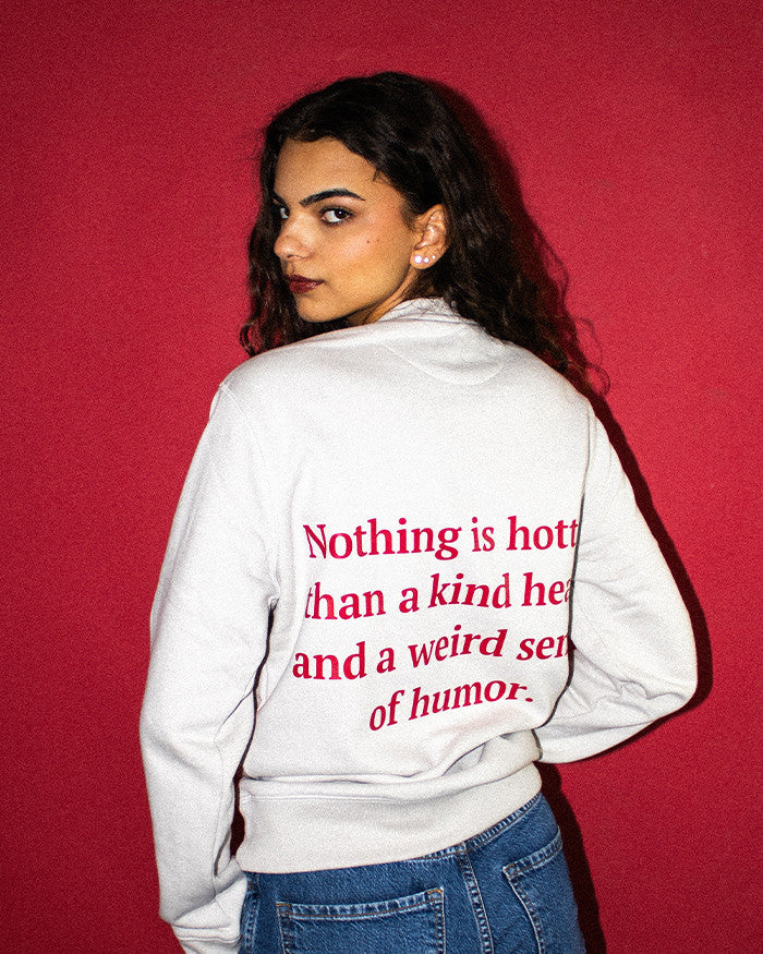 Nothing is hotter... unisex creme sweatshirt